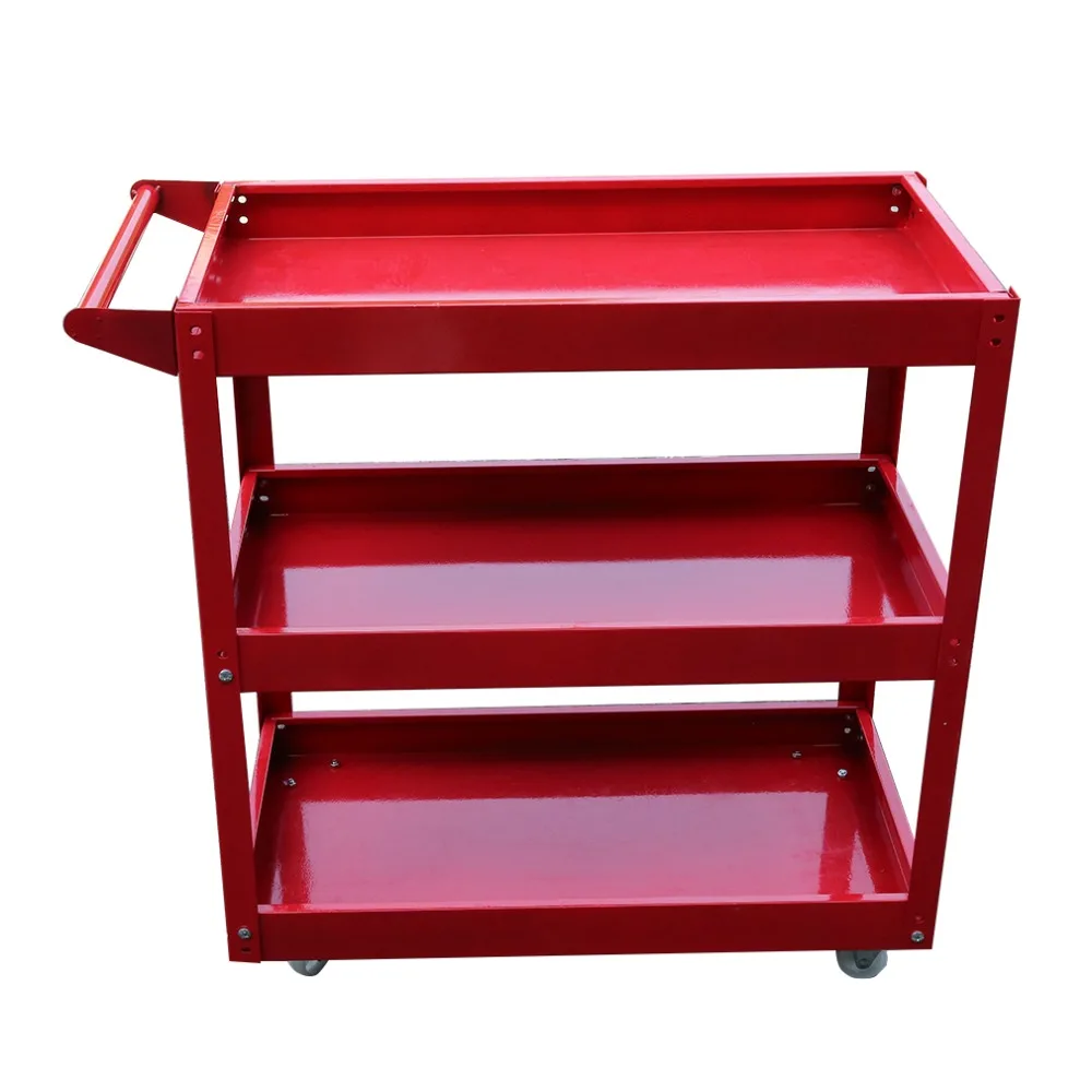 

Multifunction 3 Tiers Bicycle Repair Tools Storage Garage Workshop Trolley Transport Tool Cart DIY Storage Wheel Cart Trolley