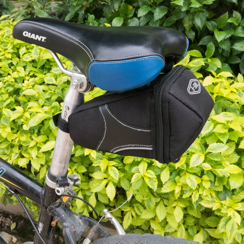 B-soul для велосипеда мопеда задний мешок непромокаемая нейлоновая велосипедная седельная сумка для горного велосипеда задняя подседельная Сумка Черный