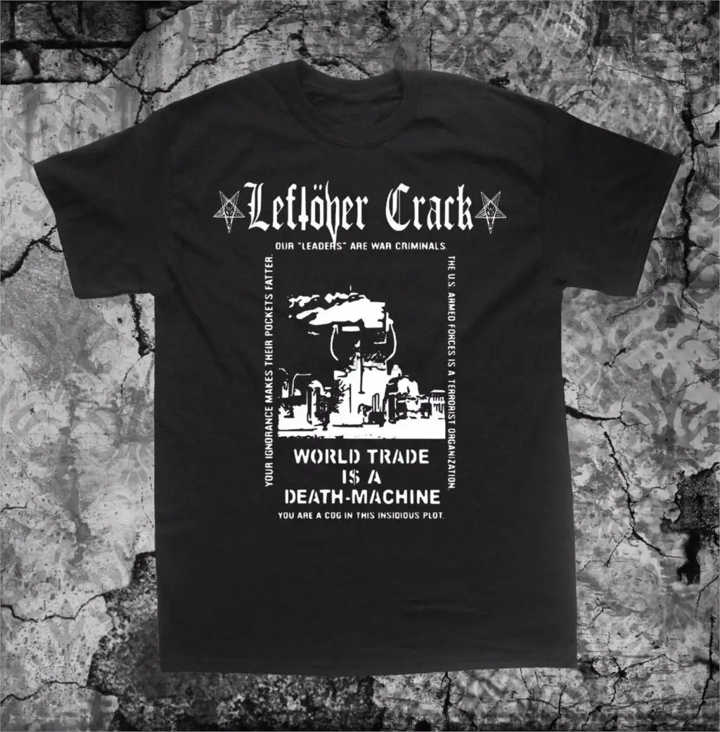 Футболка с надписью Leftover Crack футболка принтом Choking Victim Subhumans Crass Anti Government Amebix