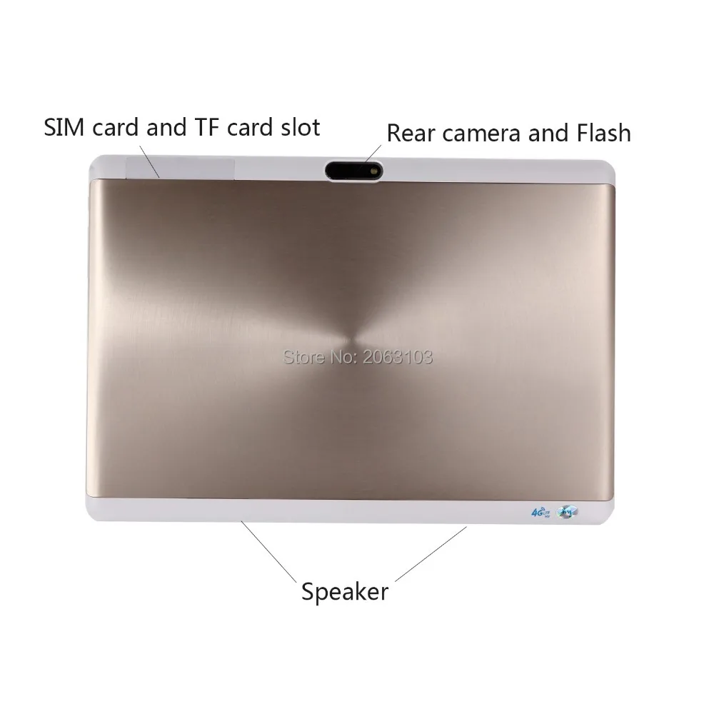  10.1 inch Octa core tablet pc G900 2.5D screen Android 7.0 3G 4G LTE Dual SIM 1920*1200 IPS 4GB 128
