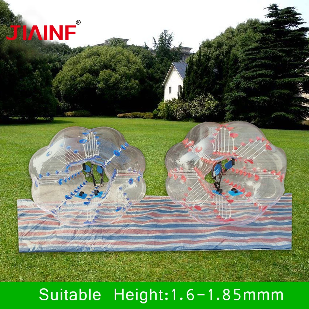 

1.5m Bumper Ball 0.8mm PVC Inflatable Bubble Football Zorb Soccer Ball for Children Adult Family Outdoor Game Ball Sport Toys