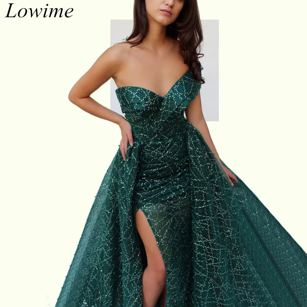 Новые темно-зеленые вечерние платья из двух частей, Длинные вечерние платья с русалочкой, Милое сексуальное платье для выпускного вечера, открытые торжественные платья на заказ
