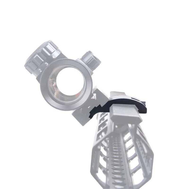 45 Degree Offset Picatinny Rail Mount Adapter 20mm Low Profile 3 Slots for Scope Sight Flashlight (11)