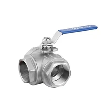 1/" BSP внутренняя резьба 304 Нержавеющая сталь 3-х полосная T-Порты и разъёмы шаровой кран для воды нефть и газ