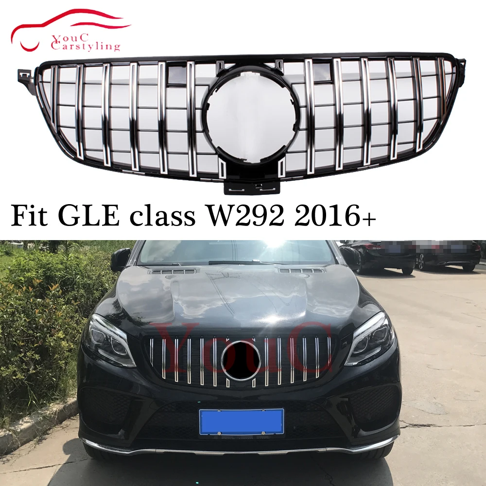 W292 GT гриль AMG передний бампер R GTR стиль решетка для Mercedes GLE class C292 5 дверный купе SUV