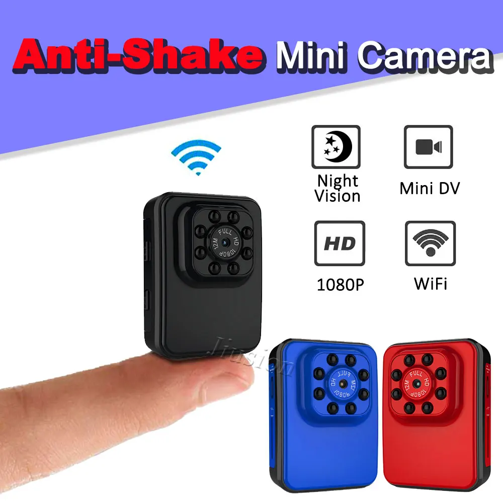 

Anti-Shake WiFi Mini Camera 1080P Full HD Wireless R3 Camcorder Infrared Night Vision DVR Video Audio Recorder Micro Sport Cam