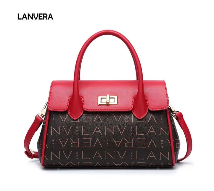 

2018 New Brand Fashion Woman Tote Bag Print Quality Good Showing Young Woman Bag Brown Leather Lady Messenger Bag Free Shipping