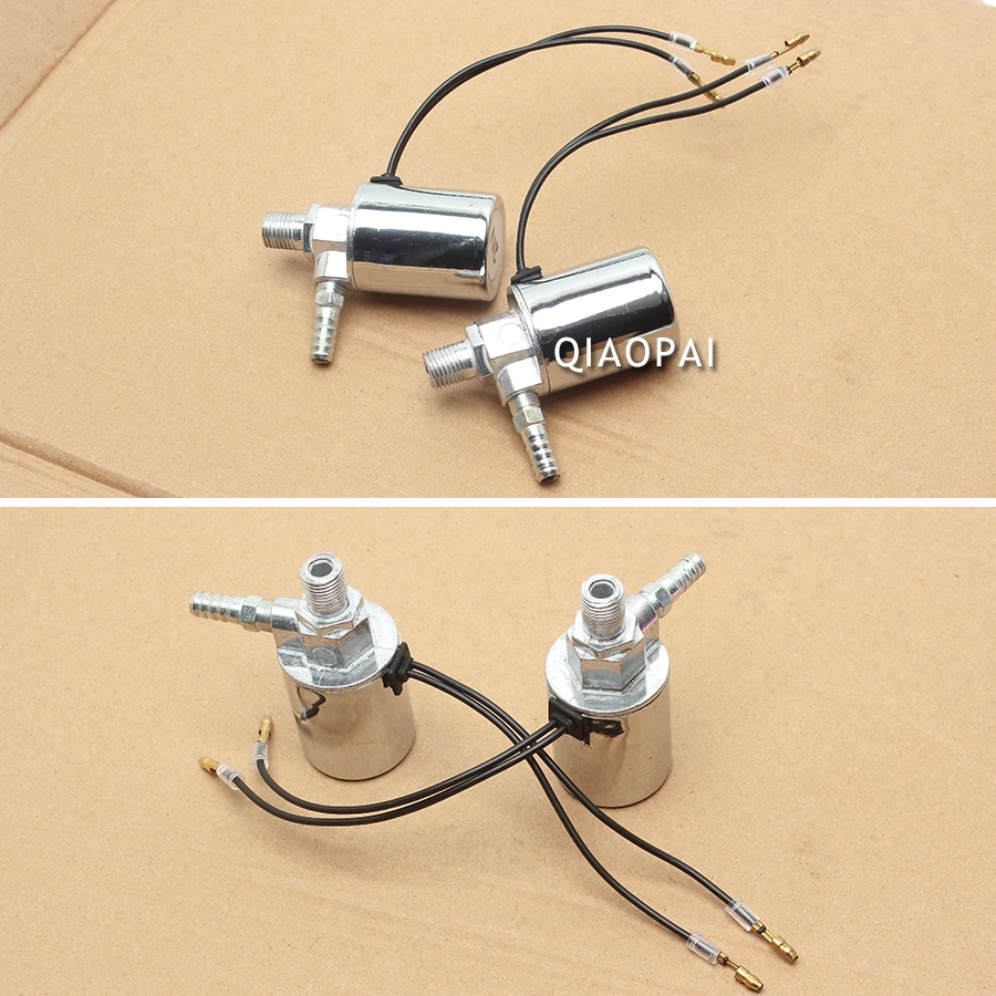 1pcs Universal Air Horn Big Solenoid Valve 12v/24V 1/4 Inch Compressor Chrome Electric Solenoid Valve for Boat Truck Train Horn