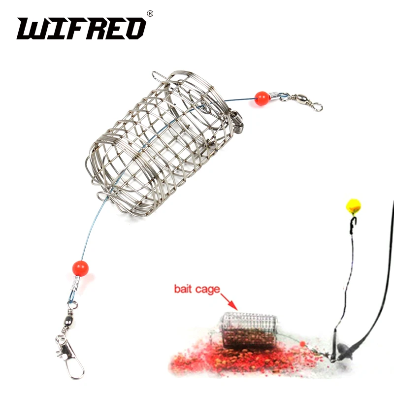

Wifreo 1Pcs Stainless Steel Bait Cage For Carp Fishing Lure Basket Feeder Holder 10g Reusable