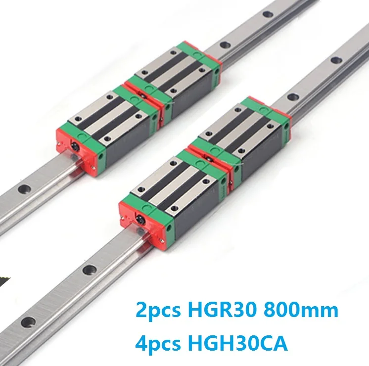 China Made 2pcs Linear Guide Rail HGR30 -L 800MM + 4pcs HGH30CA Or HGW30CC Sliding Block Carriage CNC router | Обустройство дома