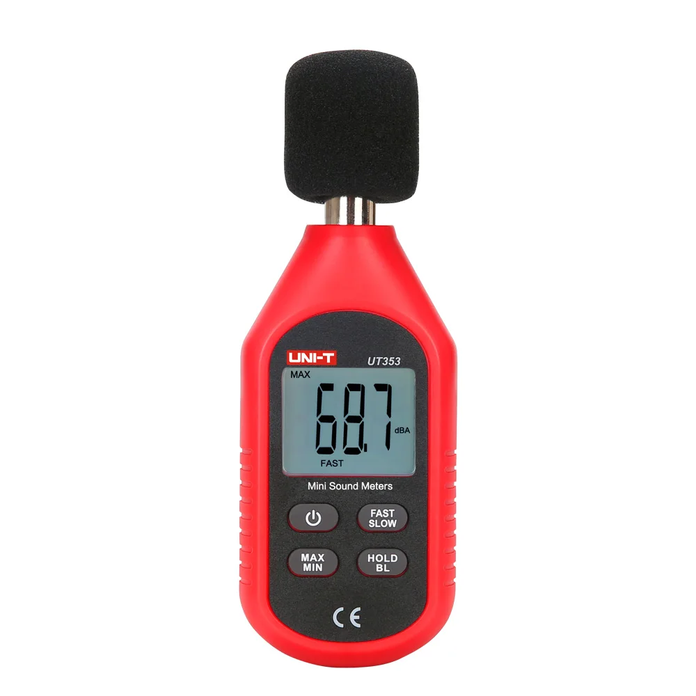 

UNI-T UT353 Mini Sound Lever Meter 30~130dB LCD Display Digital Noise Measuring Instrument Tester Portable Decibel Monitoring