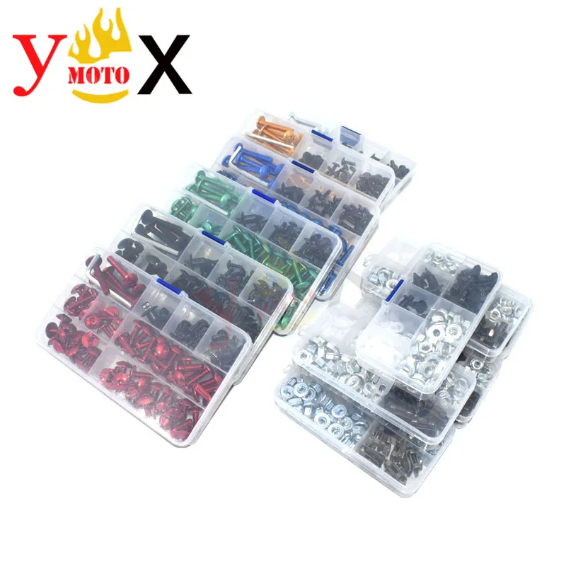 

Set 233PCS Motorcycle Fairing Bodywork Screw Bolt Fastener Clip Nut Washer Mounting Kits For Yamaha YZF R1 R3 R6 R25 MT07 MT09