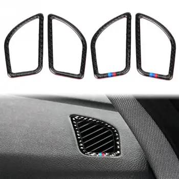 

2pcs Carbon Fiber Car Interior AC Air Vent Outlet Trim Cover Frame for BMW F20 F21 Series 1 2012 2013 2014 2015 2016