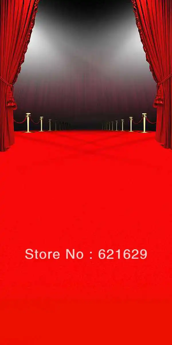 

Stage red carpet 10'x20' CP Computer-painted Scenic Photography Background Photo Studio Backdrop ZJZ-011