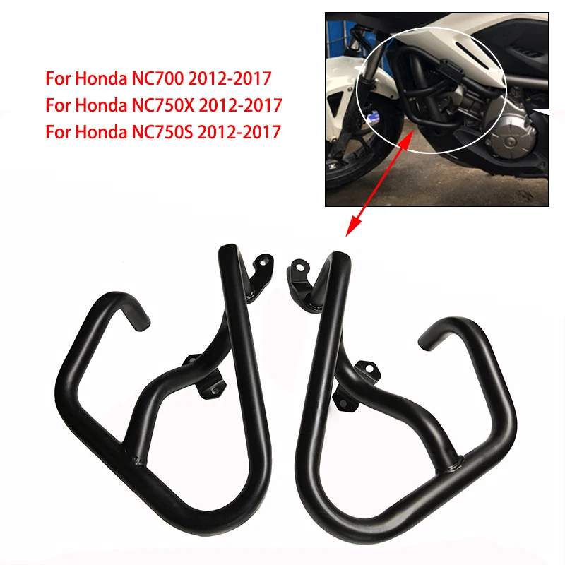 

For Honda NC700 NC750X NC750S 2012-2017 2016 2015 Motorcycle Engine Protetive Guard Crash Bar Protector Black 100% Brand New