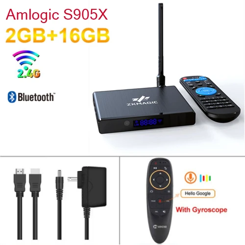 ТВ приставка Android 7,1 Смарт ТВ приставка Amlogic S905X четырехъядерный 2 Гб 16 Гб 2,4G Wifi bluetooth 4K ТВ приставка pk x96 Мини Смарт ТВ приставка - Цвет: 2GB 16GB G10 Gyro