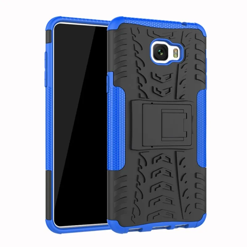 For Samsung Galaxy A3 A5 A7 2017 A8 Plus Case Heavy Duty Protection Armor Stand Cover cases Luxury 2018 C7 Pro |