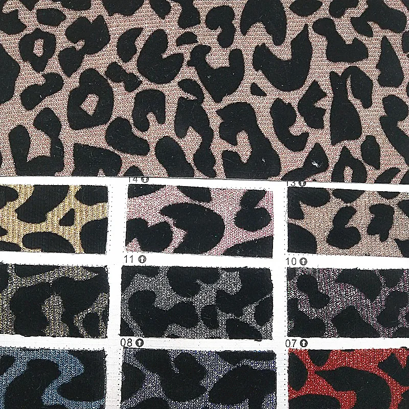 91x134cm Synthetic Leather Printed Leopard Mesh Glitter Vinyl Fabric PU DIY accessories P2172 | Дом и сад