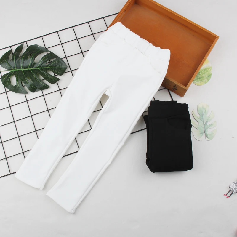 

2019 Winter Spring girls leggings thick velvet pants children clothing kids trousers girls pants skinny leggings girl 1-14Y