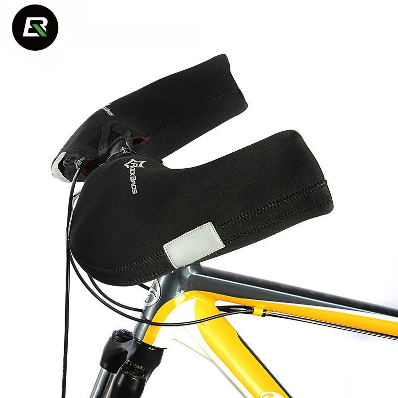 

RockBros Winter Cycling Gloves Windproof Waterproof Mountain Road Bike Gloves Handlebar Covers Bicycle Gloves Guantes Ciclismo