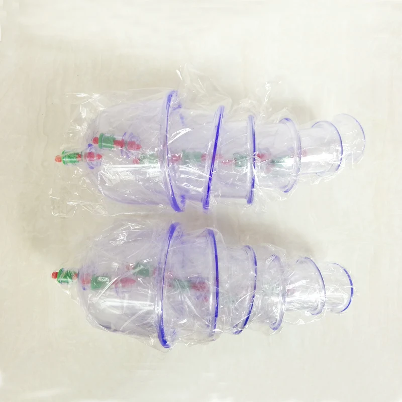 12 шт./лот простые Упакованные одиночные чашки китайские медицинские банки наборы устройства 12 вакуумные медицинские банки для терапии тела набор хиджамских банок Здоровый Массаж