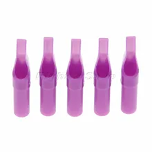 Для выведения токсинов, 40 шт Наконечник иглы для татуажа одноразовая шапочка насадки Пластик трубка фиолетовый стерилизации с круглым горлышком, составленных из предметов разных размеров 5F 7F 9F 11F