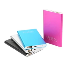 Повербанк Тонкий 8000 мАч Мощность банк Портативный ультра-тонкий полимер металлического сплава Мощность Bank батареи Мощность bank 8000 мАч для iphone Эндрюс