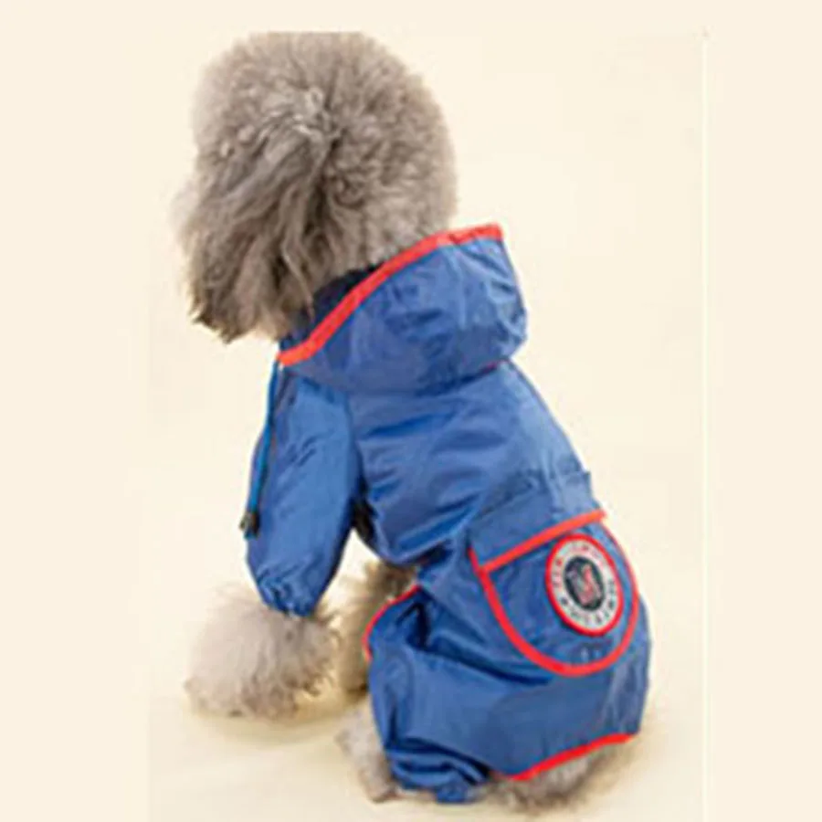 

Free Shipping Large Dog Rain Clothes Plastic Raincoat for Dogs Waterproof Dog Raincoat Waterproof Big Large Dog Clothes YY002
