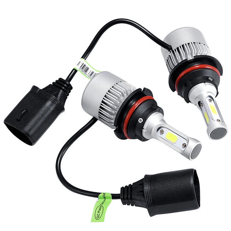 2pcs/set 9007 HB5 Car LED Hi/Lo Headlight Fog Light Bulb Conversion Kit All In One