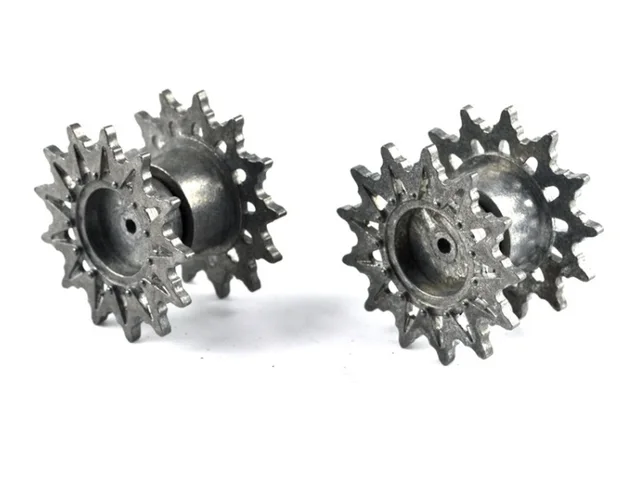 Best Price henglong 3898 3898-1 1/16 RC tank upgrade parts metal driving wheels 2pcs/set 