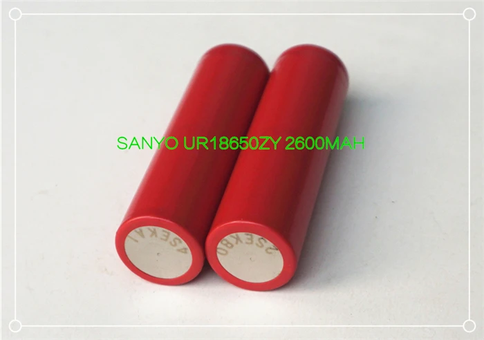 Литий ионный перезаряжаемый аккумулятор SANYO UR 18650 ZY 2600 мАч 3 7 в с бесплатным