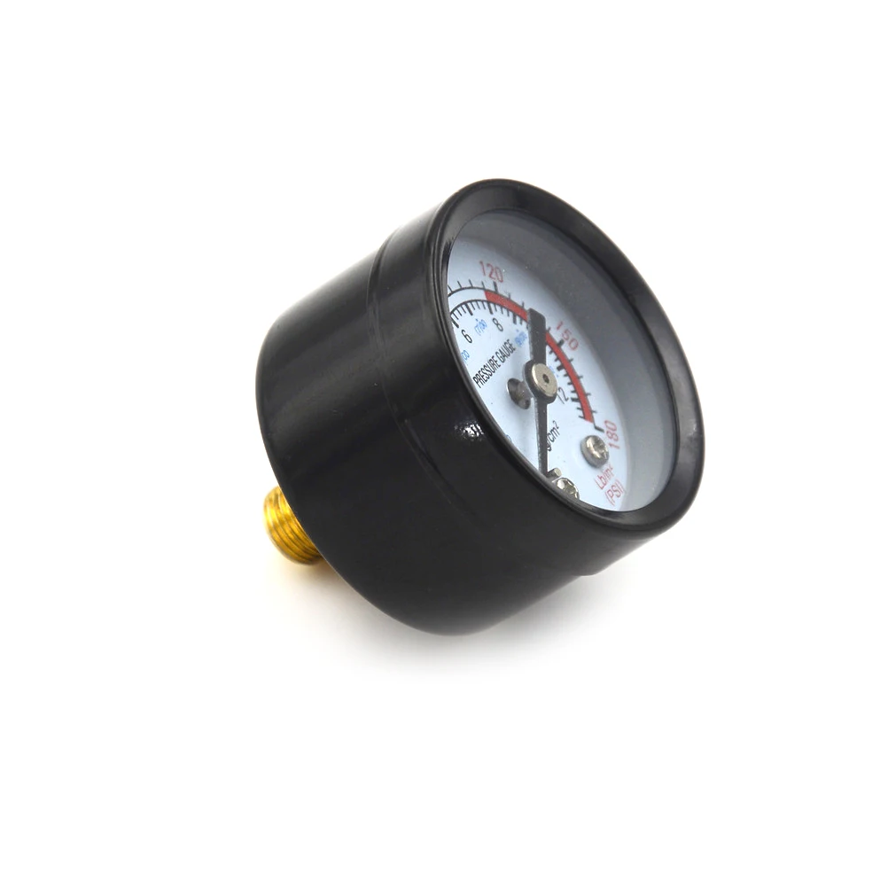 Манометр бар 9 мм/10 мм 1/8 дюйма с резьбой BSP 0 180 PSI 12 манометр двойная шкала для