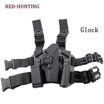 

Airsoft Pistol Glock/USP/1911/P226/M9 Holster with Magazine Light Pouch Gun Holster Hunting Pistol Gun Case Tactical Leg Holster