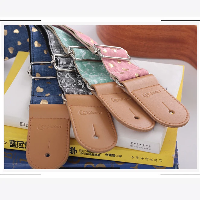 La correa de espagueti de genuino corazón eletric Guitarras Ukuleles Guitarras ra bajo Accesorios piezas personalizadas acústica lindo más colores La correa de espagueti de genuino corazón eletric Guitarras Ukuleles Guitarras ra bajo Accesorios piezas personalizadas acústica lindo más colores