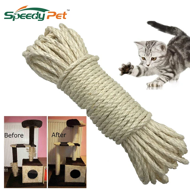 Cuerda de sisal para rascador de Gatos, Cuerda de sisal de 50 m, Cuerda de  cáñamo