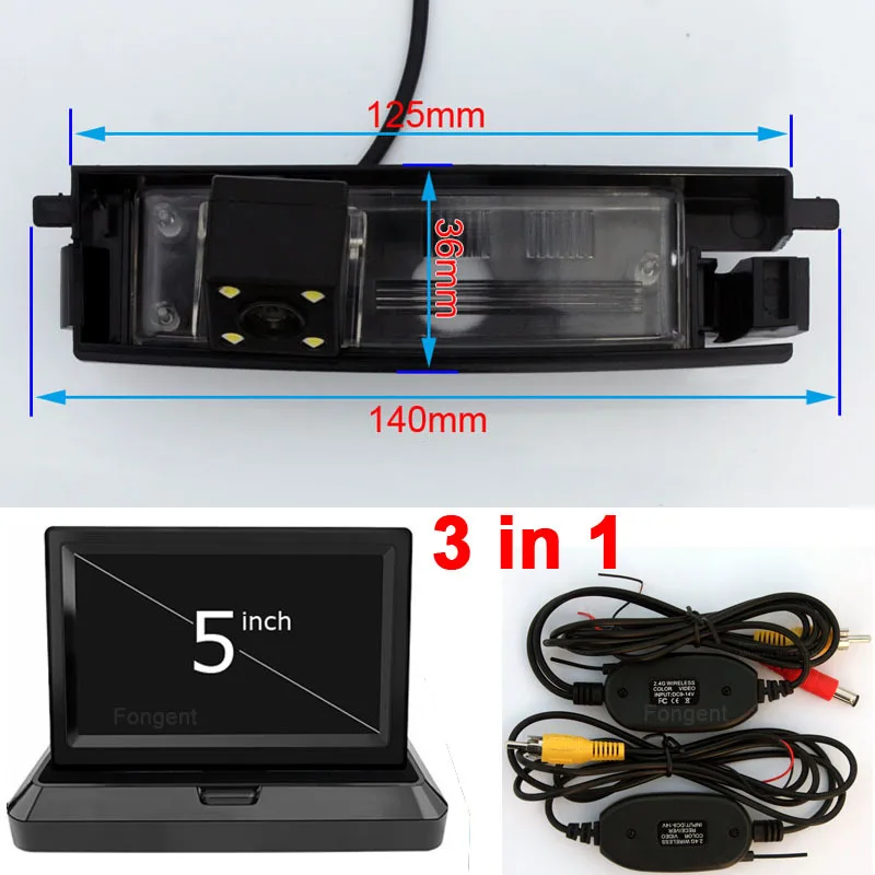 

Vehicle Rear View Auto Back up Off Reverse Parking Rearview Wireless Camera Car Monitors for Toyota RAV4 Chery Tiggo Rely X5 A3