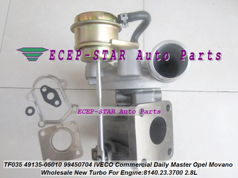 TURBO TF035 49135-05010 53149886445 53149706445 Turbocharger For IVECO Commercial Daily Master For Opel Movano 8140.23.3700 2.8L (1)