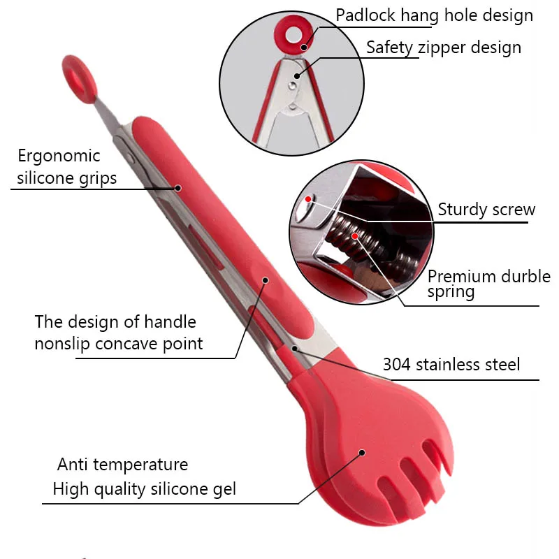 TEENRA кухонные щипцы для еды, силиконовые щипцы для приготовления пищи, кухонные инструменты, щипцы с зажимом для еды, щипцы для приготовления пищи, кухонная утварь