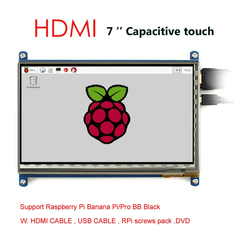 7-дюймовый емкостный сенсорный экран ЖК-дисплей 800*480 HDMI интерфейс
