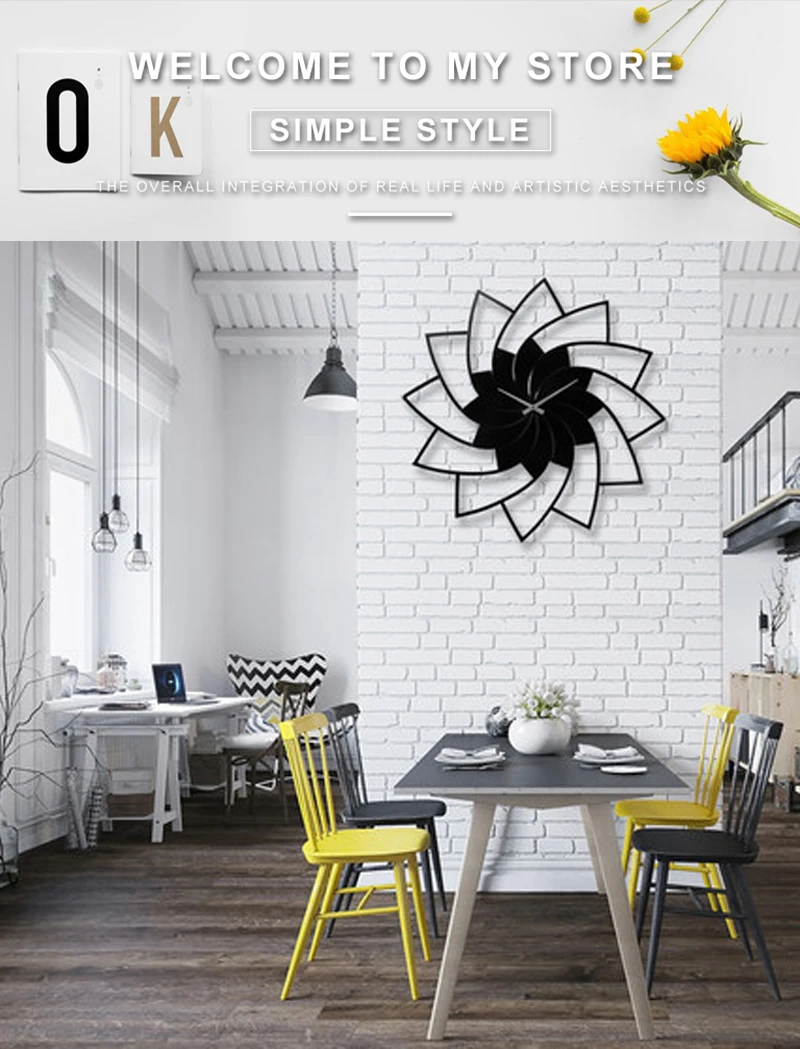 living room clock clock cucko double sided wall clock (1)