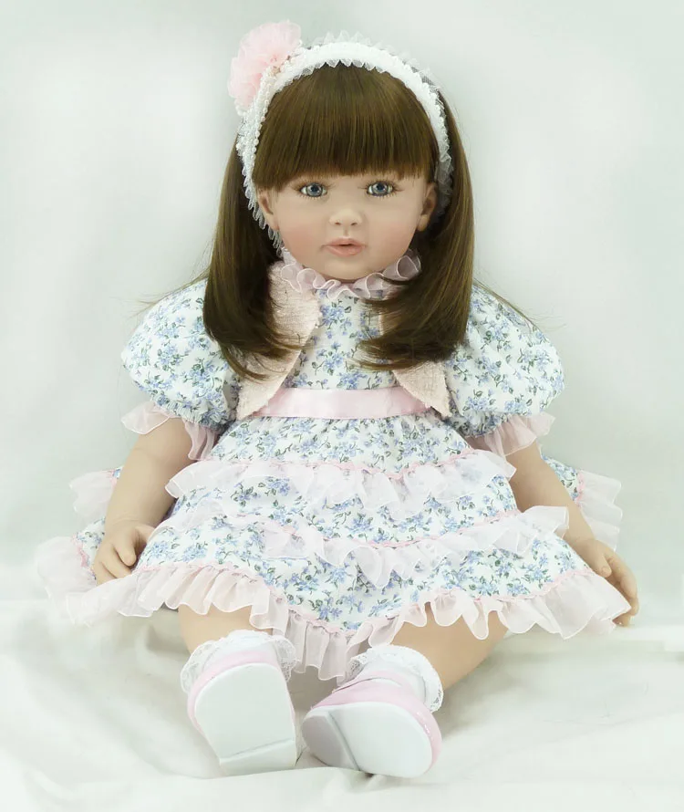 

60cm Silicone Vinyl Reborn Baby Doll Toy For Children Princess Toddler Like Alive Babies Fashion Birthday Gift Play House Toy