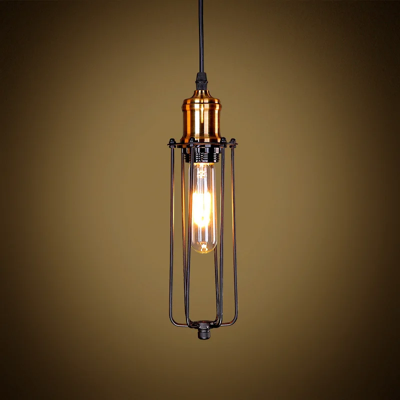 

Single Head Vintage Retro Restaurant Pendant Lights American Country Style E27 Edison Bulb Industrial Loft Light WPL029
