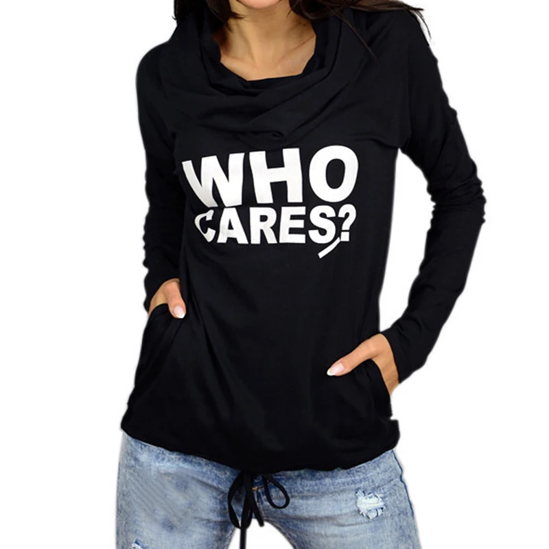 

Print Letter Turtle Neck Long Sleeve Track Tops Hoodie Sweatshirt Pullover Tracksuit Tops 5XL WS5729U