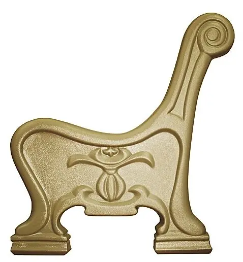 Стендовые пластиковые формы для бетона скамейки нового дизайна сада гипсовая