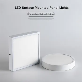 

LED Panel Lights 22W 16W 8W 5W Surface Mounted Downlight Square/Round Aluminum Ceiling lamp Living Room Bedroom Down Light