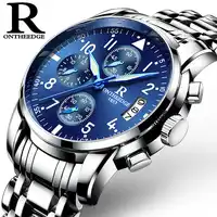 Hot!! Top Luxury Brand Men Watches Chronograph Men Sports Watches Waterproof Full Solid Steel Men Quartz Watch Relogio Masculino