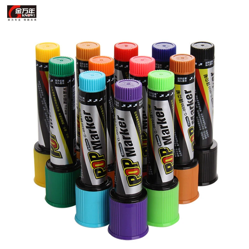 Know POP Art Marker 12PCS Color oily based ink Marker Set