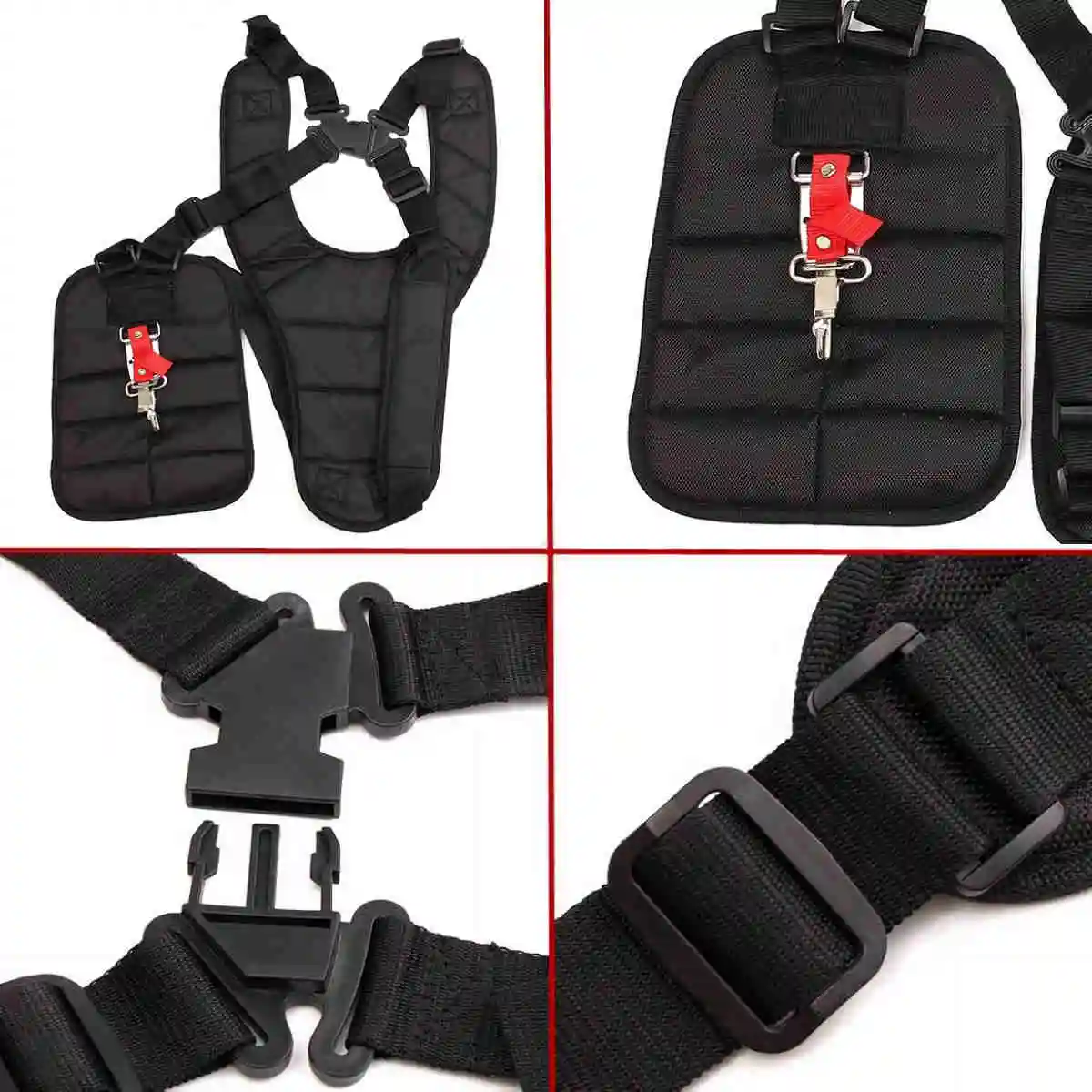 1pc Comfortable Double Shoudler Strimmer Harness Strap Harness Belt for Brush Cutter Grass Trimmer Mayitr