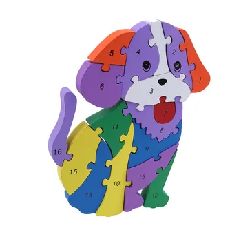 

Wooden Toy Classic Cartoon Animal Puzzle Baby Gift Wooden children's Educational Toys children's Gift