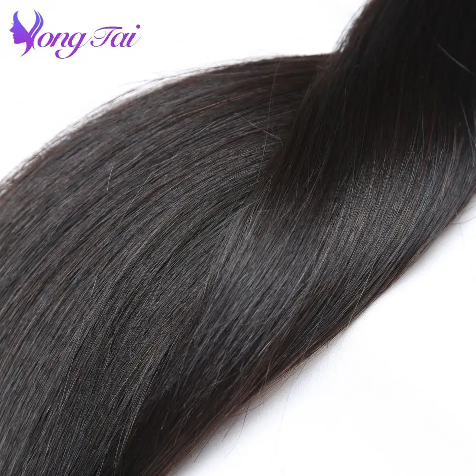 Yuyongtai Продукты для волос перуанские прямые волосы 4 пучка 100% remy ткет натуральный